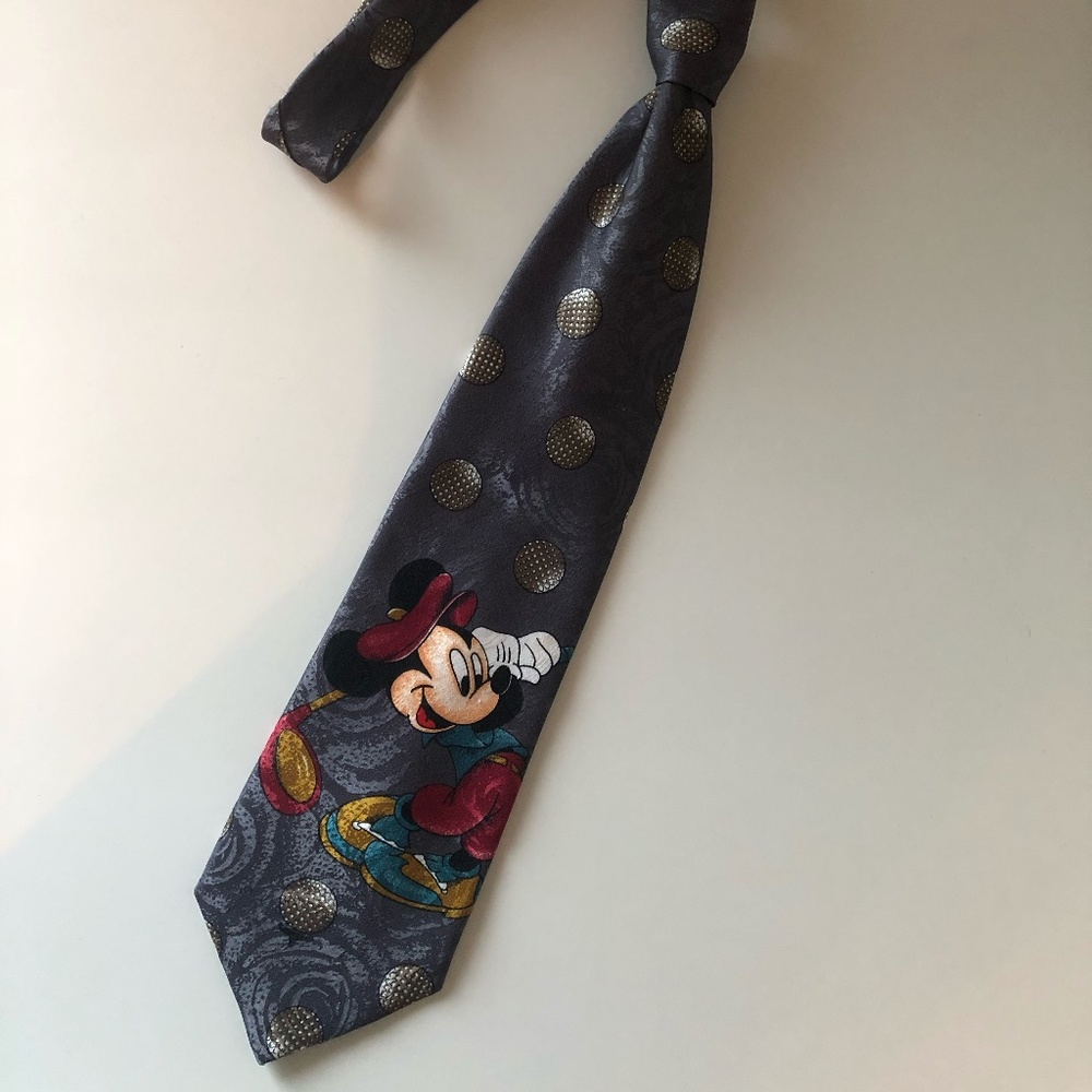 Mens Novelty Tie - Disney Mickey Mouse Golf